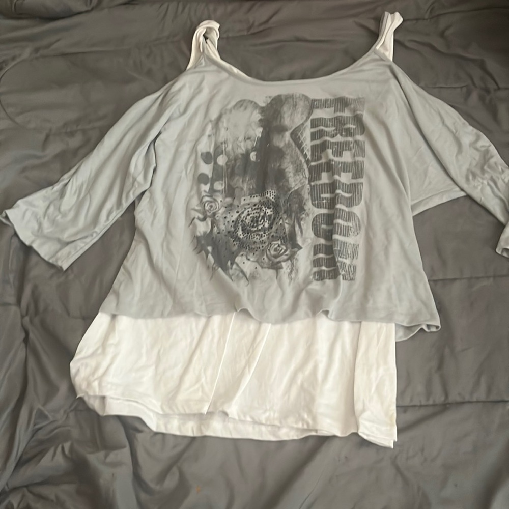 Grey croptop tanktop shirt